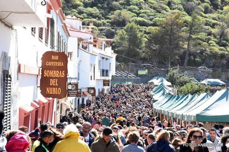 Miles de personas acudieron este domingo a Tejeda (Foto Antonio Alí
